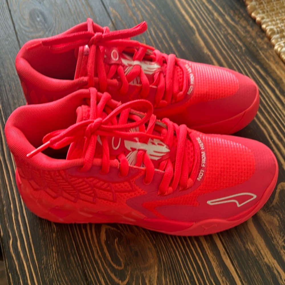 Puma M.E.L.O basketball shoe, warn for one basketball game. Next to new.